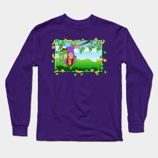 PURPLE MONKEY Long Sleeve T-Shirt